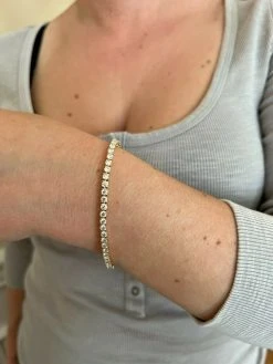 Real Solid 10k Gold 3mm Moissanite Tennis Chain Bracelet - Passes Diamond Tester 18 Real Solid 10k Gold 3mm Moissanite Tennis Chain Bracelet - Passes Diamond Tester -Harlem Bling Shop harlembling real solid 10k gold 3mm moissanite tennis chain bracelet passes diamond tester 21057.1664362540