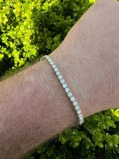 Real Solid 10k Gold 3mm Moissanite Tennis Chain Bracelet - Passes Diamond Tester 22 Real Solid 10k Gold 3mm Moissanite Tennis Chain Bracelet - Passes Diamond Tester -Harlem Bling Shop harlembling real solid 10k gold 3mm moissanite tennis chain bracelet passes diamond tester 54058.1664358937