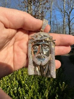 Real Solid 10k Yellow Gold Moissanite Jesus Piece Pendant Iced Hip Hop Necklace 24 Real Solid 10k Yellow Gold Moissanite Jesus Piece Pendant Iced Hip Hop Necklace -Harlem Bling Shop harlembling real solid 10k yellow gold moissanite jesus piece pendant iced hip hop necklace 55000.1696645604