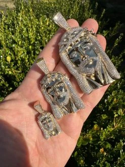 Real Solid 10k Yellow Gold Moissanite Jesus Piece Pendant Iced Hip Hop Necklace 36 Real Solid 10k Yellow Gold Moissanite Jesus Piece Pendant Iced Hip Hop Necklace -Harlem Bling Shop harlembling real solid 10k yellow gold moissanite jesus piece pendant iced hip hop necklace 75817.1696645478
