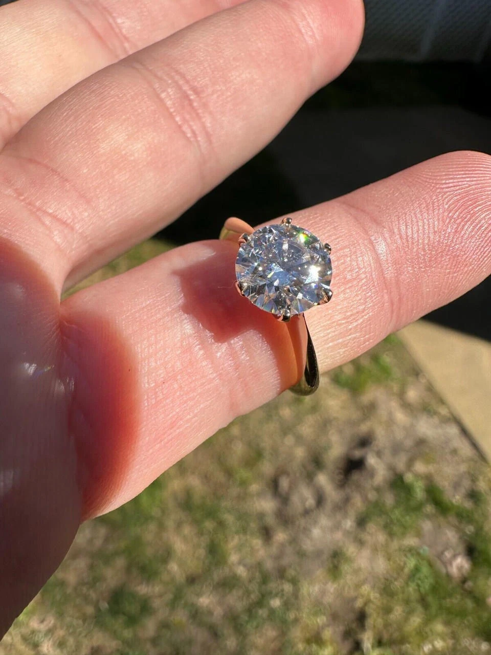 Real SolId 14k White Gold 2ct 8mm VVS D Moissanite Engagement Solitaire Ring 19 Real SolId 14k White Gold 2ct 8mm VVS D Moissanite Engagement Solitaire Ring - Image 17