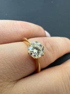 Real Solid 14k Yellow Gold 2ct 8mm VVS D Moissanite Engagement Solitaire Ring 20 Real Solid 14k Yellow Gold 2ct 8mm VVS D Moissanite Engagement Solitaire Ring -Harlem Bling Shop harlembling real solid 14k yellow gold 2ct 8mm vvs d moissanite engagement solitaire ring 10261.1680291883