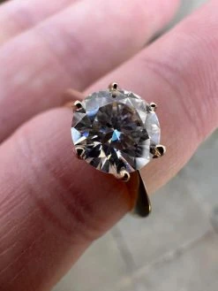 Real Solid 14k Yellow Gold 2ct 8mm VVS D Moissanite Engagement Solitaire Ring 17 Real Solid 14k Yellow Gold 2ct 8mm VVS D Moissanite Engagement Solitaire Ring -Harlem Bling Shop harlembling real solid 14k yellow gold 2ct 8mm vvs d moissanite engagement solitaire ring 57656.1680291932