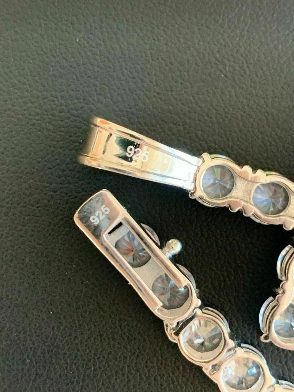 Real Solid 925 Silver 6mm Single Row Tennis Chain W. Cross Icy Bust Down HEAVY 6 Real Solid 925 Silver 6mm Single Row Tennis Chain W. Cross Icy Bust Down HEAVY - Image 4