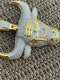 Real Solid 925 Silver Chicago Bulls Iced Pendant Chain 1.5x1.5" Icy Jordan Piece 18 Real Solid 925 Silver Chicago Bulls Iced Pendant Chain 1.5x1.5" Icy Jordan Piece -Harlem Bling Shop harlembling real solid 925 silver chicago bulls iced pendant chain 1.5x1.5 icy jordan piece 01136.1664393886