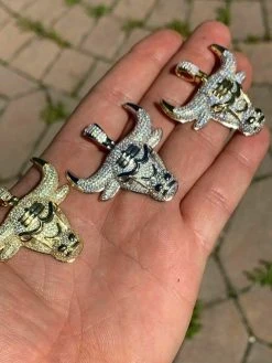 Real Solid 925 Silver Chicago Bulls Iced Pendant Chain 1.5x1.5" Icy Jordan Piece 21 Real Solid 925 Silver Chicago Bulls Iced Pendant Chain 1.5x1.5" Icy Jordan Piece -Harlem Bling Shop harlembling real solid 925 silver chicago bulls iced pendant chain 1.5x1.5 icy jordan piece 72563.1664395781