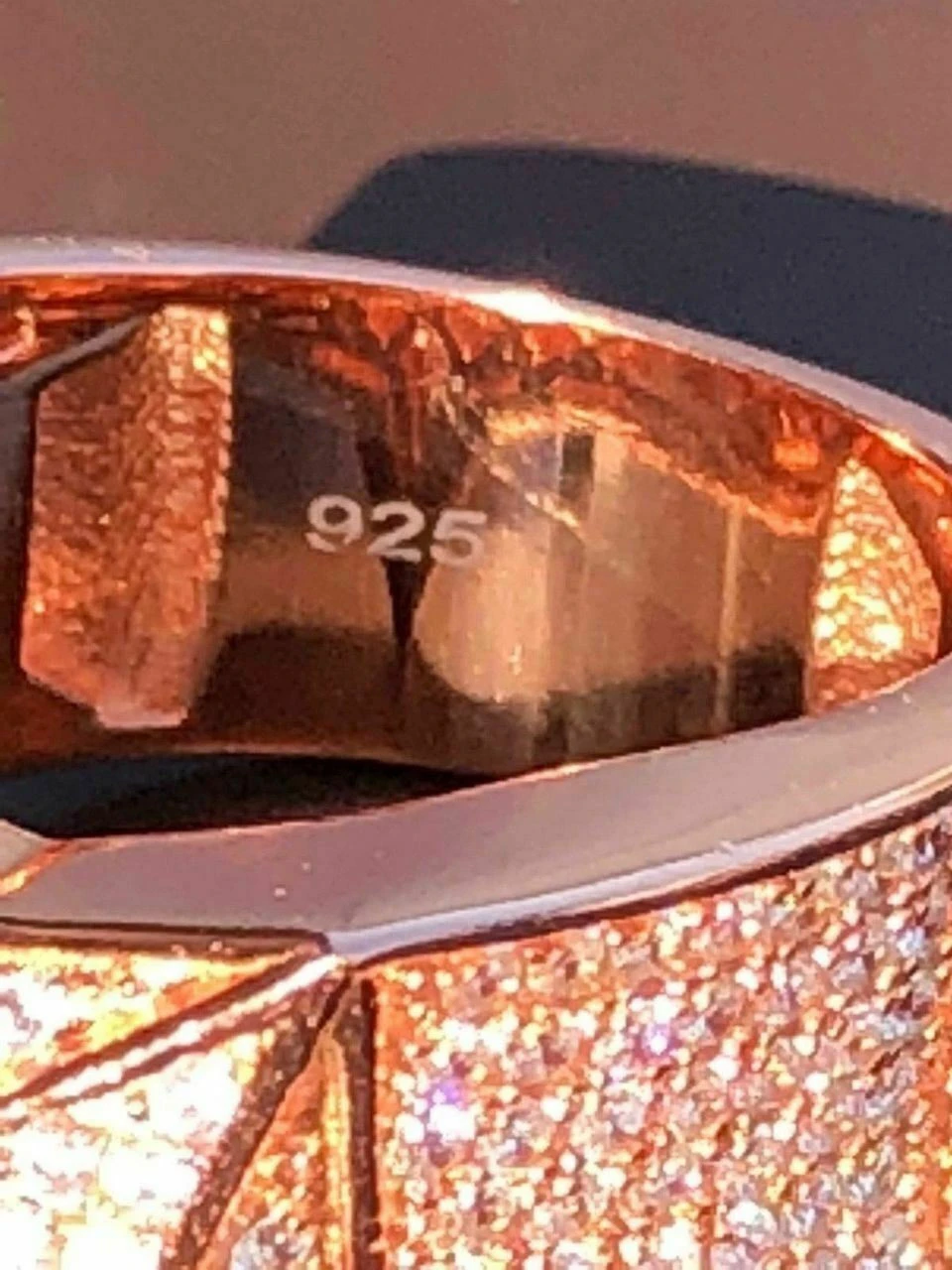 REAL Solid 925 Silver Hip Hop 3D Super STAR Diamond Pinky RING Rose Gold ICY 13 REAL Solid 925 Silver Hip Hop 3D Super STAR Diamond Pinky RING Rose Gold ICY - Image 11
