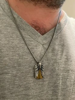 Real Solid 925 Silver Mens Eagle Dog Tag Pendant Green Black Blue Stone Necklace 19 Real Solid 925 Silver Mens Eagle Dog Tag Pendant Green Black Blue Stone Necklace -Harlem Bling Shop harlembling real solid 925 silver mens eagle dog tag pendant green black blue stone necklace 22944.1664382755