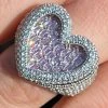 Real Solid 925 Silver Mens Ladies Pink Baguette Diamond Heart Iced Ring Sz 5-13 2 Real Solid 925 Silver Mens Ladies Pink Baguette Diamond Heart Iced Ring Sz 5-13 -Harlem Bling Shop harlembling real solid 925 silver mens ladies pink baguette diamond heart iced ring sz 5 13 34830.1664359177