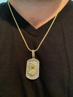 Real Solid 925 Silver Virgin Mary Iced Baguette Diamond DogTag Pendant Necklace 34 Real Solid 925 Silver Virgin Mary Iced Baguette Diamond DogTag Pendant Necklace -Harlem Bling Shop harlembling real solid 925 silver virgin mary iced baguette diamond dogtag pendant necklace 77756.1664378497