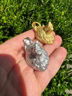 Real Solid 925 Sterling Silver / 14k Gold Wolf Head High Detailed Pendant Matte 36 Real Solid 925 Sterling Silver / 14k Gold Wolf Head High Detailed Pendant Matte -Harlem Bling Shop harlembling real solid 925 sterling silver 14k gold wolf head high detailed pendant matte 67728.1692406054