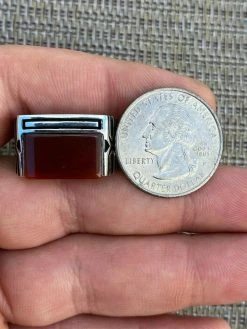 Real Solid 925 Sterling Silver Black Onyx Green Or Red Agate Men's Stone Ring 20 Real Solid 925 Sterling Silver Black Onyx Green Or Red Agate Men's Stone Ring -Harlem Bling Shop harlembling real solid 925 sterling silver black onyx green or red agate mens stone ring 49560.1664394271