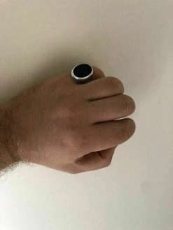 Real Solid 925 Sterling Silver Black Onyx Mens LARGE Signet Pinky Ring All Sizes -Harlem Bling Shop harlembling real solid 925 sterling silver black onyx mens large signet pinky ring all sizes 47555.1665671562