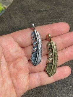 Real Solid 925 Sterling Silver Eagle Feather Pendant Necklace Gold Mens Womens 23 Real Solid 925 Sterling Silver Eagle Feather Pendant Necklace Gold Mens Womens -Harlem Bling Shop harlembling real solid 925 sterling silver eagle feather pendant necklace gold mens womens 99821.1664375557