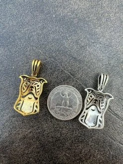 Real Solid 925 Sterling Silver / Gold Bulldog Bull Terrier Dog Pendant Necklace 21 Real Solid 925 Sterling Silver / Gold Bulldog Bull Terrier Dog Pendant Necklace -Harlem Bling Shop harlembling real solid 925 sterling silver gold bulldog bull terrier dog pendant necklace 42354.1664361730