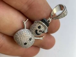 Real Solid 925 Sterling Silver Hip Hop Pendant Necklace Snowman Frosty Emoji ⛄ 26 Real Solid 925 Sterling Silver Hip Hop Pendant Necklace Snowman Frosty Emoji ⛄ -Harlem Bling Shop harlembling real solid 925 sterling silver hip hop pendant necklace snowman frosty emoji 22907.1664373469