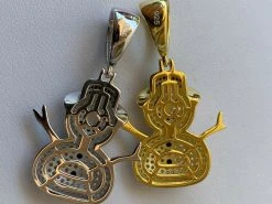 Real Solid 925 Sterling Silver Hip Hop Pendant Necklace Snowman Frosty Emoji ⛄ 27 Real Solid 925 Sterling Silver Hip Hop Pendant Necklace Snowman Frosty Emoji ⛄ -Harlem Bling Shop harlembling real solid 925 sterling silver hip hop pendant necklace snowman frosty emoji 77430.1664399407