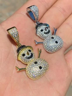 Real Solid 925 Sterling Silver Hip Hop Pendant Necklace Snowman Frosty Emoji ⛄ 23 Real Solid 925 Sterling Silver Hip Hop Pendant Necklace Snowman Frosty Emoji ⛄ -Harlem Bling Shop harlembling real solid 925 sterling silver hip hop pendant necklace snowman frosty emoji 86790.1664390602