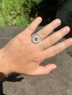 Real Solid 925 Sterling Silver Iced CZ Pinky Ring Hip Hop French Fleur De Lis 16 Real Solid 925 Sterling Silver Iced CZ Pinky Ring Hip Hop French Fleur De Lis -Harlem Bling Shop harlembling real solid 925 sterling silver iced cz pinky ring hip hop french fleur de lis 15815.1664302417