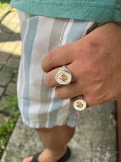 Real Solid 925 Sterling Silver Iced CZ Pinky Ring Hip Hop French Fleur De Lis 25 Real Solid 925 Sterling Silver Iced CZ Pinky Ring Hip Hop French Fleur De Lis -Harlem Bling Shop harlembling real solid 925 sterling silver iced cz pinky ring hip hop french fleur de lis 31294.1664299674