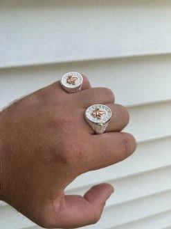 Real Solid 925 Sterling Silver Iced CZ Pinky Ring Hip Hop French Fleur De Lis 21 Real Solid 925 Sterling Silver Iced CZ Pinky Ring Hip Hop French Fleur De Lis -Harlem Bling Shop harlembling real solid 925 sterling silver iced cz pinky ring hip hop french fleur de lis 65593.1664299731