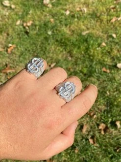 Real Solid 925 Sterling Silver Men's Hip Hop Dollar Sign $ Iced Pimped Out Ring -Harlem Bling Shop harlembling real solid 925 sterling silver mens hip hop dollar sign dollar iced pimped out ring 35738.1664375045