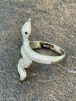Real Solid 925 Sterling Silver Mens Ladies Snake Cobra Iced Diamond Ring Hip Hop 23 Real Solid 925 Sterling Silver Mens Ladies Snake Cobra Iced Diamond Ring Hip Hop -Harlem Bling Shop harlembling real solid 925 sterling silver mens ladies snake cobra iced diamond ring hip hop 24357.1665670112