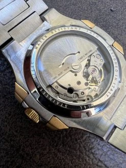 Real Stainless & 14k Gold Iced 2ct Moissanite Watch Blue Face Pass Diamond Test 16 Real Stainless & 14k Gold Iced 2ct Moissanite Watch Blue Face Pass Diamond Test -Harlem Bling Shop harlembling real stainless and 14k gold iced 2ct moissanite watch blue face pass diamond test 47218.1664301420