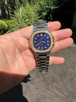 Real Stainless & 14k Gold Iced 2ct Moissanite Watch Blue Face Pass Diamond Test 23 Real Stainless & 14k Gold Iced 2ct Moissanite Watch Blue Face Pass Diamond Test -Harlem Bling Shop harlembling real stainless and 14k gold iced 2ct moissanite watch blue face pass diamond test 59478.1664300210