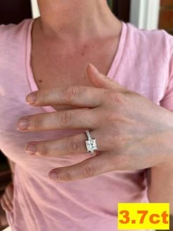 Real VVS D Square Princess Cut Moissanite Engagement Promise Ring 925 Silver 20 Real VVS D Square Princess Cut Moissanite Engagement Promise Ring 925 Silver -Harlem Bling Shop harlembling real vvs d square princess cut moissanite engagement promise ring 925 silver 74251.1664301465