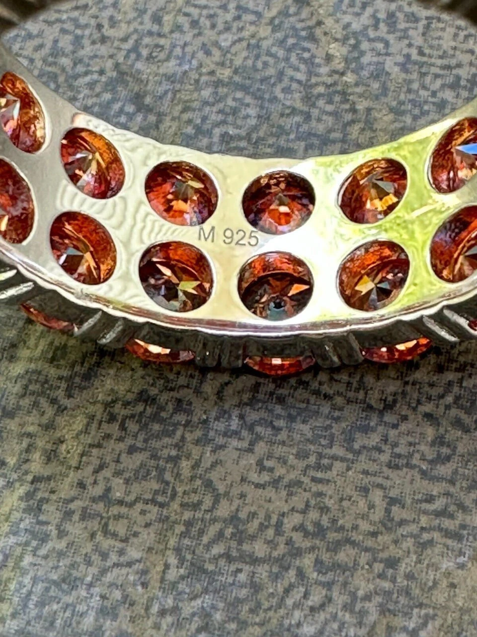 Red Moissanite Ring Real 925 Sterling Silver Hip Hop Iced Tennis Band Big 10mm 12 Red Moissanite Ring Real 925 Sterling Silver Hip Hop Iced Tennis Band Big 10mm - Image 10