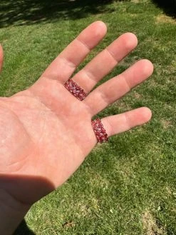 Red Moissanite Ring Real 925 Sterling Silver Hip Hop Iced Tennis Band Big 10mm 33 Red Moissanite Ring Real 925 Sterling Silver Hip Hop Iced Tennis Band Big 10mm -Harlem Bling Shop harlembling red moissanite ring real 925 sterling silver hip hop iced tennis band big 10mm 66456.1683752065