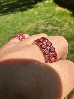 Red Moissanite Ring Real 925 Sterling Silver Hip Hop Iced Tennis Band Big 10mm 35 Red Moissanite Ring Real 925 Sterling Silver Hip Hop Iced Tennis Band Big 10mm -Harlem Bling Shop harlembling red moissanite ring real 925 sterling silver hip hop iced tennis band big 10mm 90822.1683752253