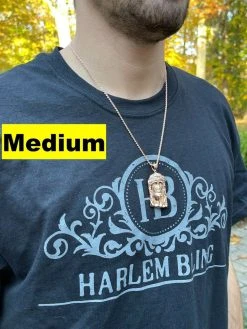 Rose 14k Gold Vermeil Jesus Piece Pendant Baguette MOISSANITE Pass Diamond Test -Harlem Bling Shop harlembling rose 14k gold vermeil jesus piece pendant baguette moissanite pass diamond test 90004.1664358004