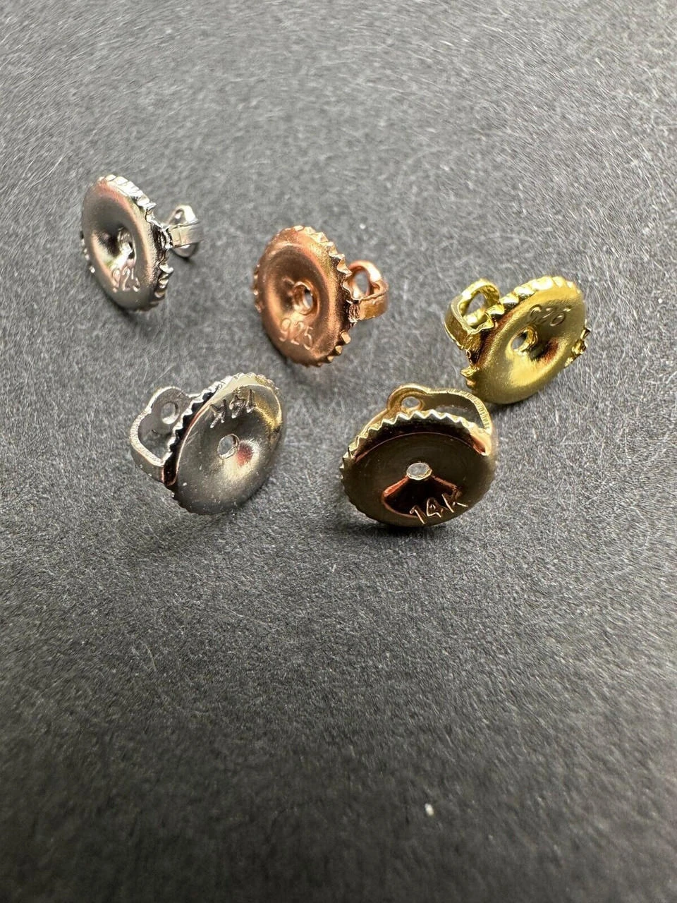 Screw Back Earrings Replacement Backs Nuts 925 Silver Or 14k Gold - HARLEMBLING COMPATIBLE 5 Screw Back Earrings Replacement Backs Nuts 925 Silver Or 14k Gold - HARLEMBLING COMPATIBLE - Image 3