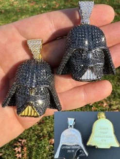 SERIES 4: Limited Edition Moissanite Star Wars "Mask" Pendant Harlembling X Darth Vader