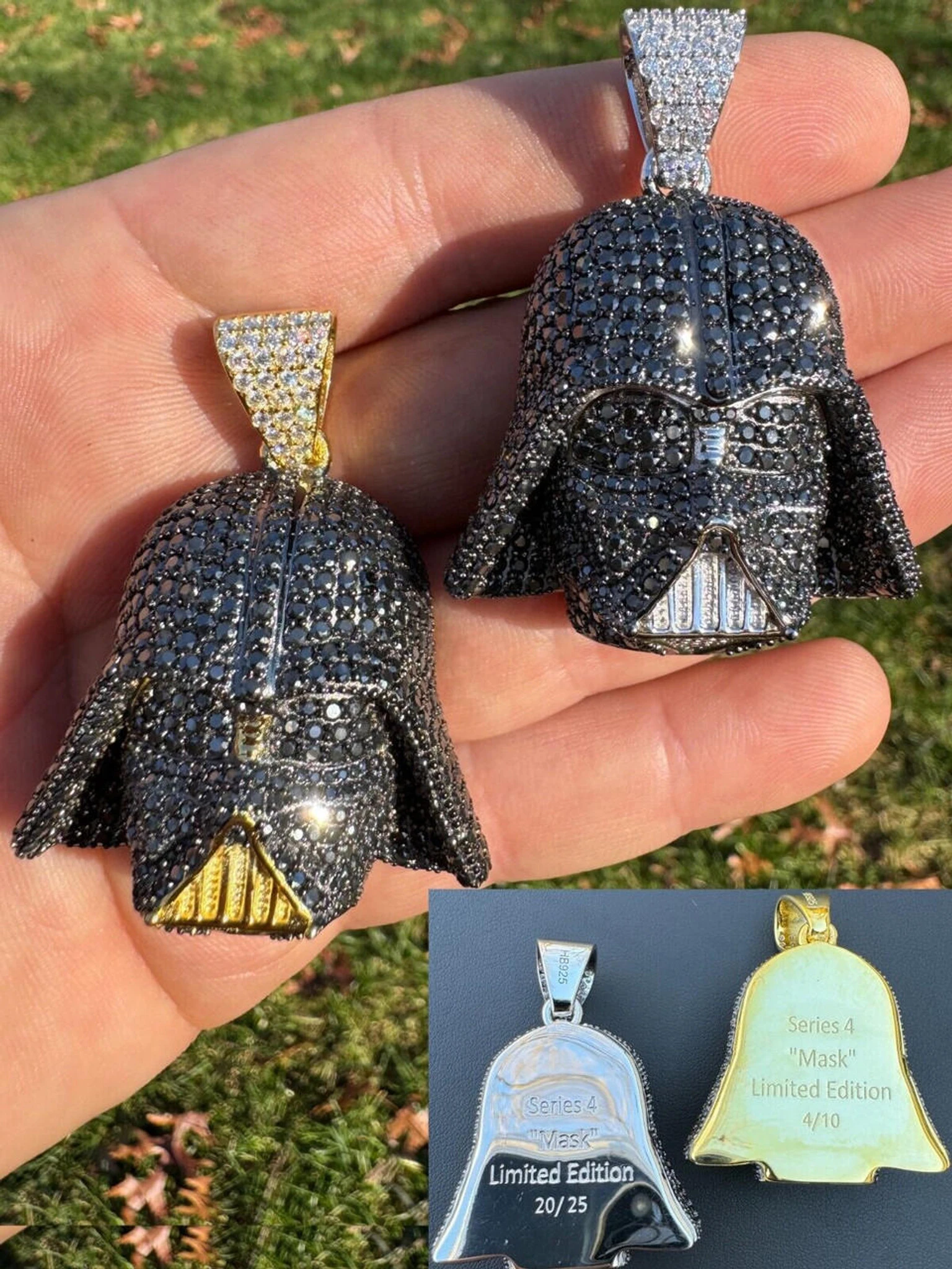 SERIES 4: Limited Edition Moissanite Star Wars "Mask" Pendant Harlembling X Darth Vader 3 SERIES 4: Limited Edition Moissanite Star Wars "Mask" Pendant Harlembling X Darth Vader
