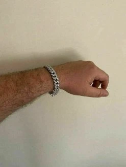 Silver Mens Miami Cuban Bracelet Real Iced Moissanite Pass Diamond Tester HEAVY 22 Silver Mens Miami Cuban Bracelet Real Iced Moissanite Pass Diamond Tester HEAVY -Harlem Bling Shop harlembling silver mens miami cuban bracelet real iced moissanite pass diamond tester heavy 00273.1664380617