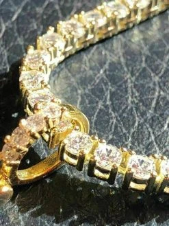 Single Row Tennis Chain W. Cross 14k Gold & 925 Sterling Silver 40ct Diamond 19 Single Row Tennis Chain W. Cross 14k Gold & 925 Sterling Silver 40ct Diamond -Harlem Bling Shop harlembling single row tennis chain w cross 14k gold and 925 sterling silver 40ct diamond 28796.1664372523