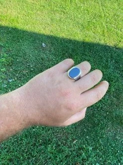 Solid 10k Gold & 925 Sterling Silver Black Onyx Mens LARGE Ring Sizes 7-13 Pinky -Harlem Bling Shop harlembling solid 10k gold and 925 sterling silver black onyx mens large ring sizes 7 13 pinky 44498.1664371328