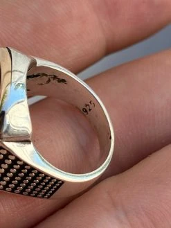 Solid 10k Gold & 925 Sterling Silver Black Onyx Mens LARGE Ring Sizes 7-13 Pinky -Harlem Bling Shop harlembling solid 10k gold and 925 sterling silver black onyx mens large ring sizes 7 13 pinky 87425.1665671364