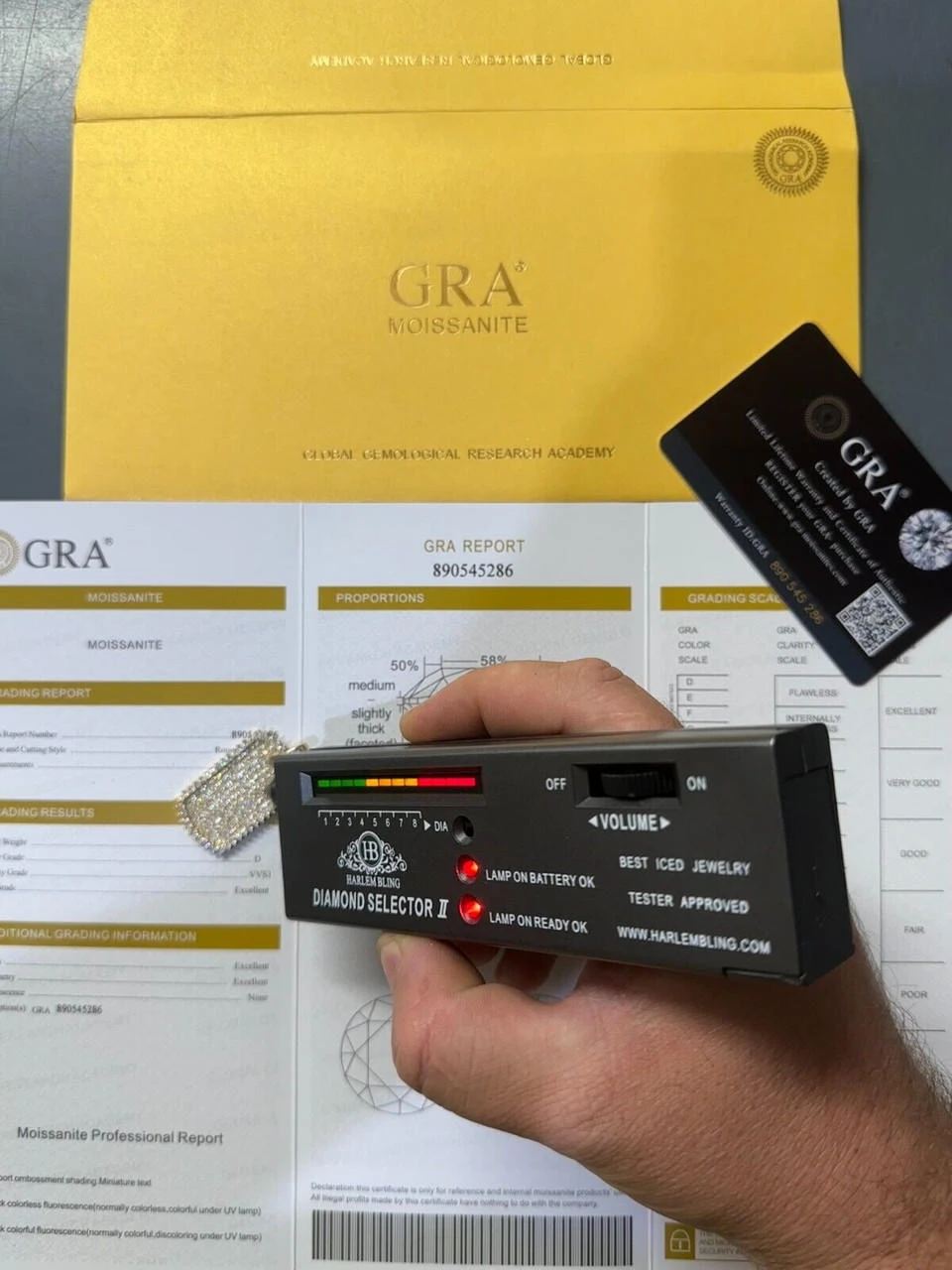 Solid 10k Yellow Or White Gold Iced 3.9ct Moissanite Dog Tag Pendant Necklace 9 Solid 10k Yellow Or White Gold Iced 3.9ct Moissanite Dog Tag Pendant Necklace - Image 7