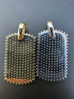 Solid 10k Yellow Or White Gold Iced 3.9ct Moissanite Dog Tag Pendant Necklace 27 Solid 10k Yellow Or White Gold Iced 3.9ct Moissanite Dog Tag Pendant Necklace -Harlem Bling Shop harlembling solid 10k yellow or white gold iced 3.9ct moissanite dog tag pendant necklace 36475.1697424139