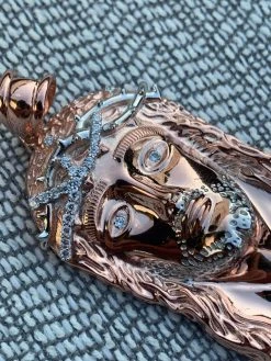 Solid 925 Silver 14k Rose Gold Finish Jesus Piece ITALY Necklace HIPHOP Real Icy 21 Solid 925 Silver 14k Rose Gold Finish Jesus Piece ITALY Necklace HIPHOP Real Icy -Harlem Bling Shop harlembling solid 925 silver 14k rose gold finish jesus piece italy necklace hiphop real icy 61406.1664398283