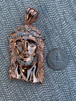 Solid 925 Silver 14k Rose Gold Finish Jesus Piece ITALY Necklace HIPHOP Real Icy 22 Solid 925 Silver 14k Rose Gold Finish Jesus Piece ITALY Necklace HIPHOP Real Icy -Harlem Bling Shop harlembling solid 925 silver 14k rose gold finish jesus piece italy necklace hiphop real icy 63661.1664379966