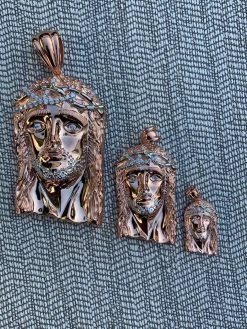 Solid 925 Silver 14k Rose Gold Finish Jesus Piece ITALY Necklace HIPHOP Real Icy 17 Solid 925 Silver 14k Rose Gold Finish Jesus Piece ITALY Necklace HIPHOP Real Icy -Harlem Bling Shop harlembling solid 925 silver 14k rose gold finish jesus piece italy necklace hiphop real icy 68660.1664373909