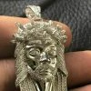 Solid 925 Silver 2.3ct Simulated Diamond Jesus Piece Pendant 1"x2" ICY Hip Hop -Harlem Bling Shop harlembling solid 925 silver 2.3ct simulated diamond jesus piece pendant 1x2 icy hip hop 52763.1664383452