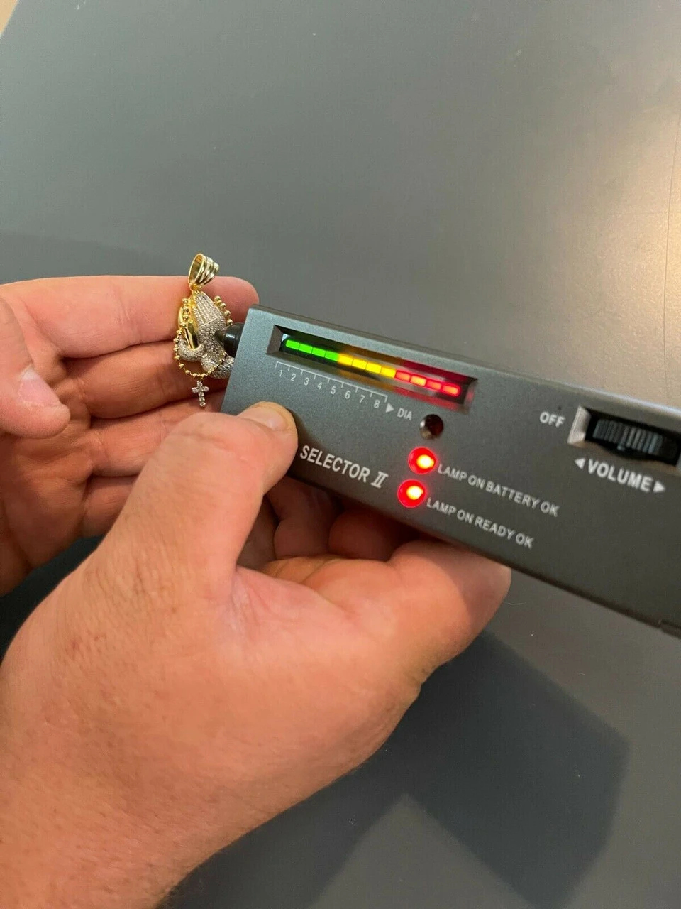 Solid 925 Silver & Gold Praying Hands W. Cross Pendant Necklace ICED Moissanite 8 Solid 925 Silver & Gold Praying Hands W. Cross Pendant Necklace ICED Moissanite - Image 6