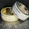 Solid 925 Silver Baguette Diamond Tennis Wedding Band Ring His Hers Gold ICY 1 Solid 925 Silver Baguette Diamond Tennis Wedding Band Ring His Hers Gold ICY -Harlem Bling Shop harlembling solid 925 silver baguette diamond tennis wedding band ring his hers gold icy 62185.1664391154