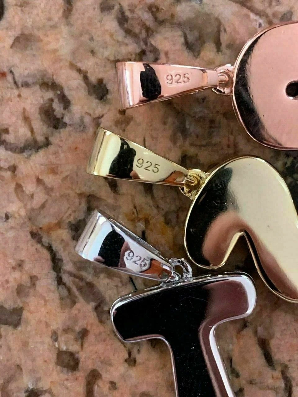 Solid 925 Silver Bubble Letters Initial Pendant CZ Super Icy A - Z Mens Ladies 17 Solid 925 Silver Bubble Letters Initial Pendant CZ Super Icy A - Z Mens Ladies - Image 15